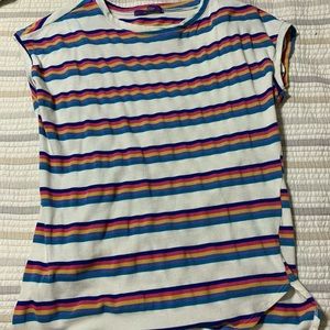 Multi colored striped shirt
